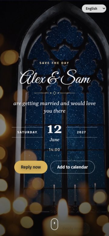Midnight gold theme, opened