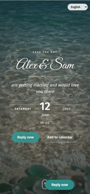 Sea glass theme, opened